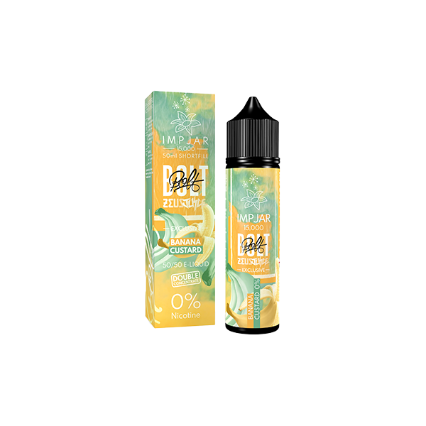 Frasco Imp de 0 mg x Zeus Bolt de 50 ml de relleno corto (50 VG/50 PG)