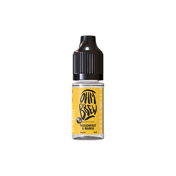 6mg Ohm Brew Balanced Blend 10ml Nic Sais (50VG/50PG)