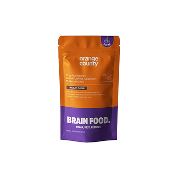 Orange County Calm &amp; Unwind Adaptogen Brain Food Bebida de Chocolate e Cogumelos (Tamanho de Amostra) - 42g