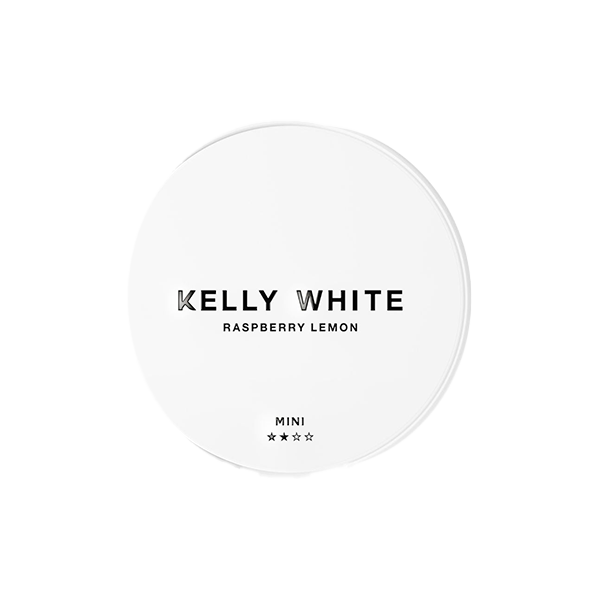 8mg Kelly White Mini Medium Raspberry Lemon Nicotine Pouches - 20 Pouches