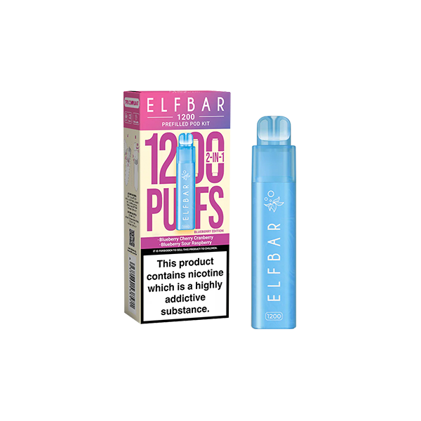 Kit de cápsulas precargadas de edición múltiple ELF Bar 1200 de 20 mg, 1200 inhalaciones