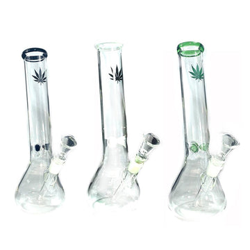 12" Handicrafted Glass Bong - GWP-12(GS0914)