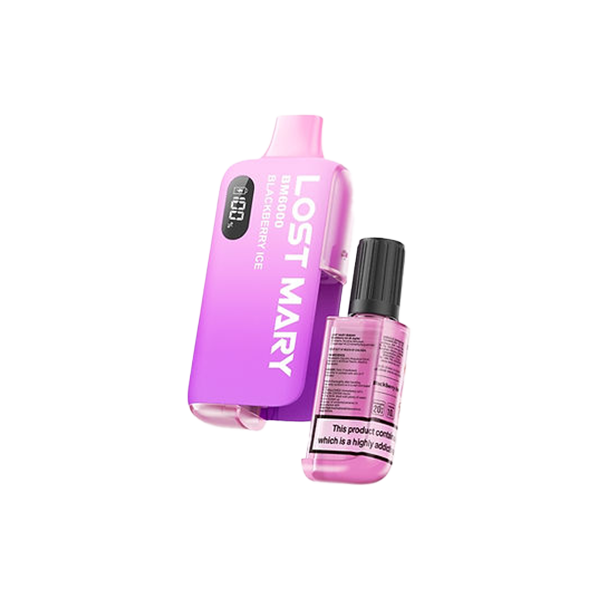 Kit de Vape Descartável Recarregável Lost Mary BM6000 20mg 6000 Puffs