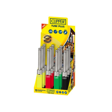 Clipper Tube+ Isqueiros de cores misturadas com display aberto - TUB1S000UK