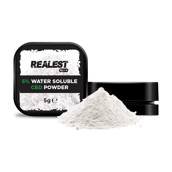 Polvo de CBD soluble en agua Realest CBD al 5 % (COMPRE 1 Y OBTENGA 1 GRATIS)