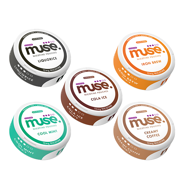 12mg Muse Original Nicotine Pouches - 20 bolsas