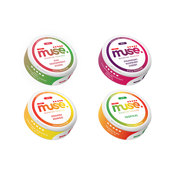 Bolsitas de nicotina Muse de 24 mg (20 bolsitas)