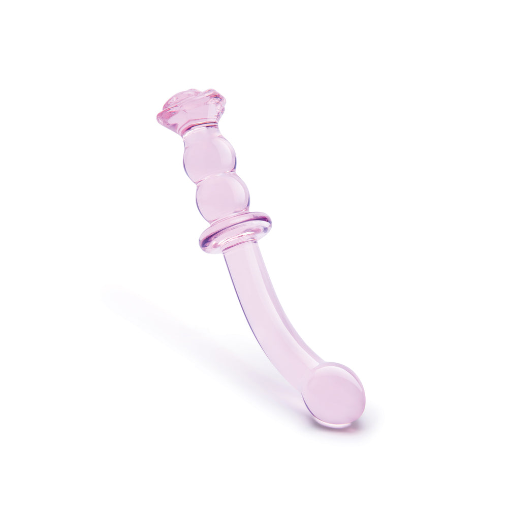 Glaze Glass Rosebud Dildo Ponto G