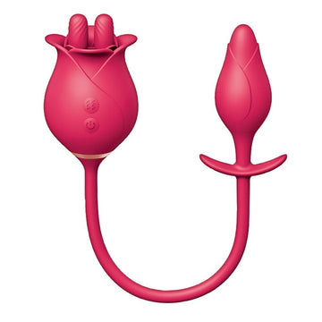 Clit-Tastic Tulip Massageador de Dedo Conjunto de Plugue de Prazer