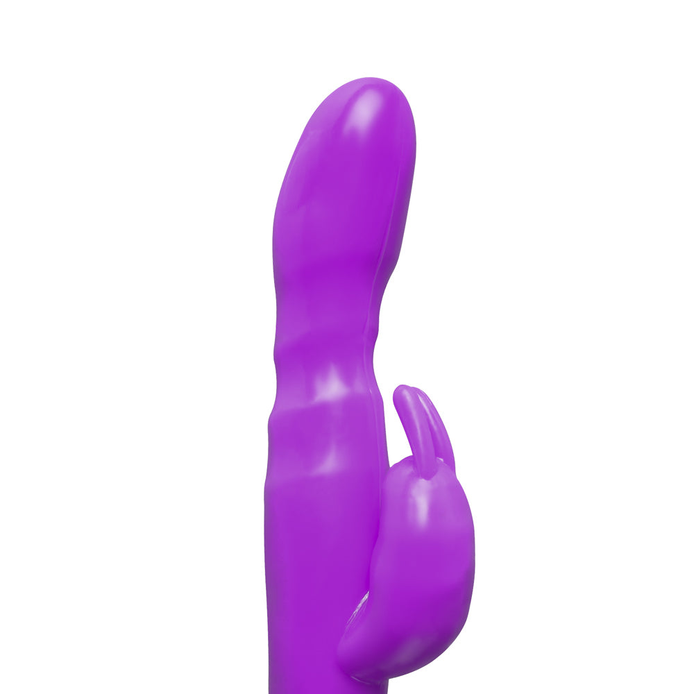 Vibrador coelho fino de doze velocidades G-Spot roxo