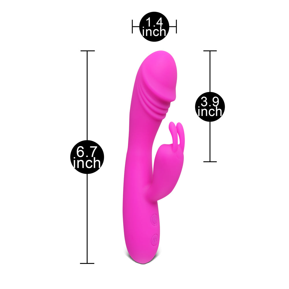 Vibrador Rabbit 12 velocidades Rosa