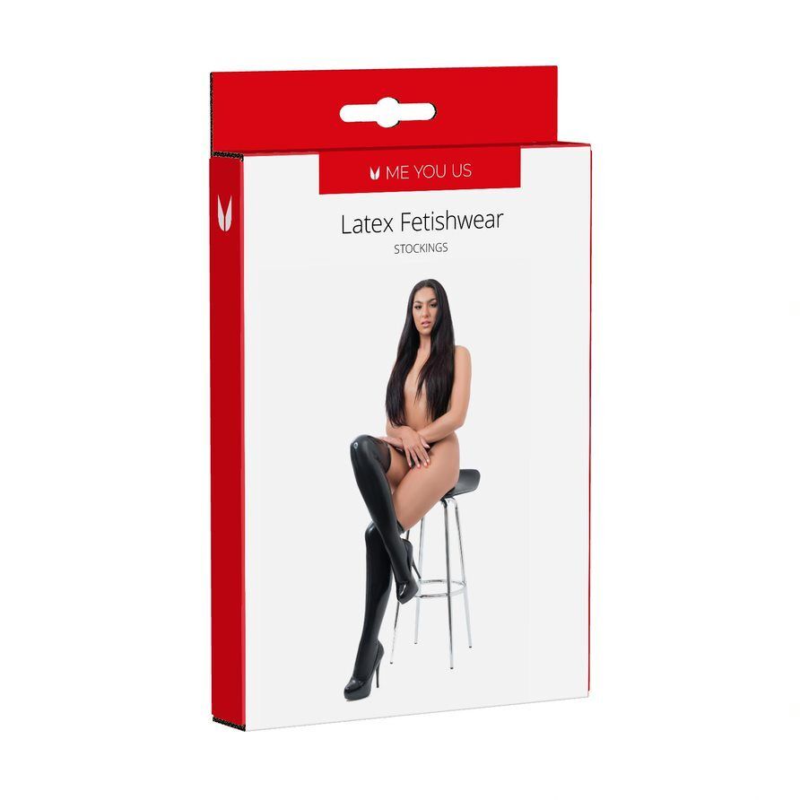 Me You Us Latex Fetishwear Stockings Size: Large