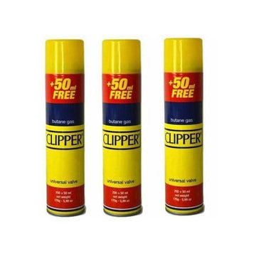 Clipper 300ml Gás Butano Com Tampa Adaptadora - Pacote Completo