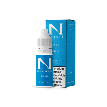 15mg Nic Nic sem sabor Nicotina Shot 10ml 70VG