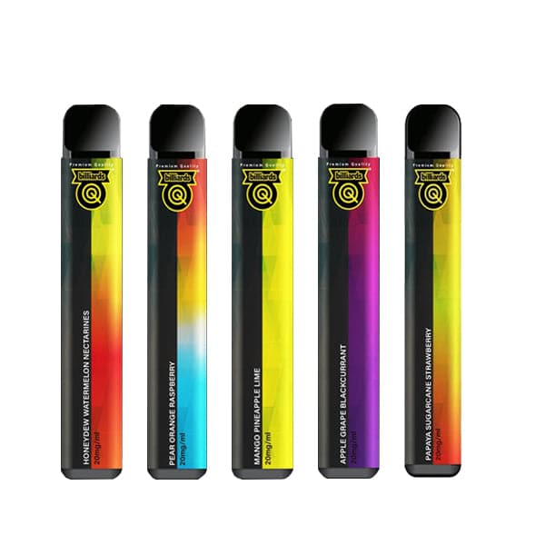 20mg Bilhar Q Tricks Shot Dispositivo Vape Descartável 600 Puffs