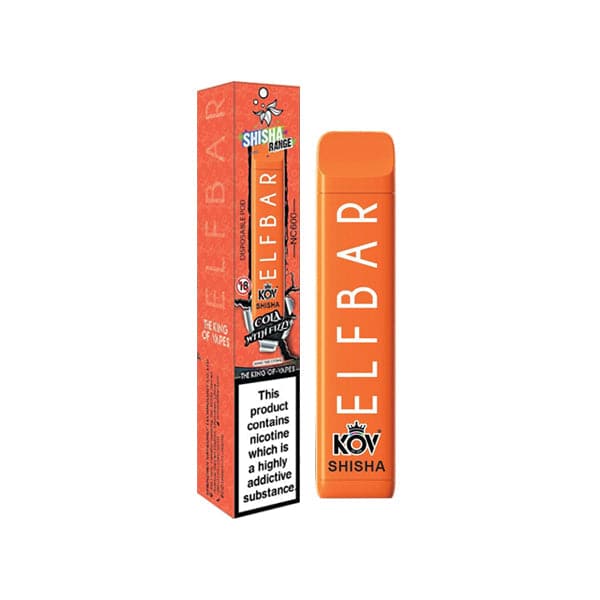 20mg Elf Bar Kov Shisha Range NC600 Pod descartável para vaporização 600 Puffs