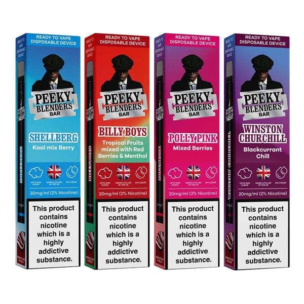 Vape desechable Peeky Blenders Bar de 20 mg, 600 bocanadas