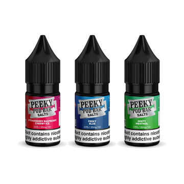 Barra de cápsulas Peeky Blenders de 20 mg y 10 ml de sales de nicotina (50 VG/50 PG)