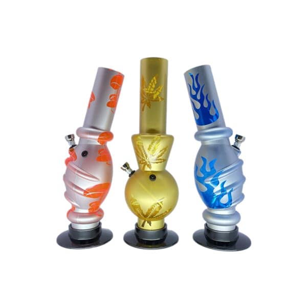 Bong de agua acrílico con diseño impreso de 34 cm - FAH