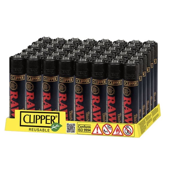 48 encendedores recargables con impresión RAW de Clipper