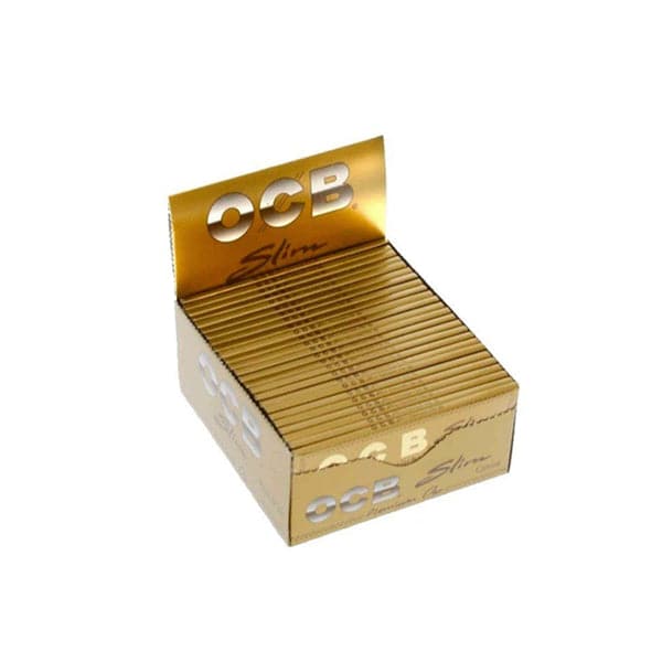50 papéis OCB Premium King Size Slim Gold