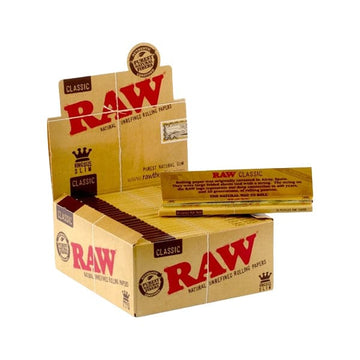 Papel de liar Raw Classic King Size Slim, 50 unidades