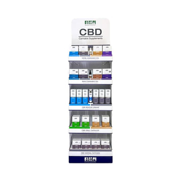 Unidade de exposição de varejo CBD by British Cannabis™