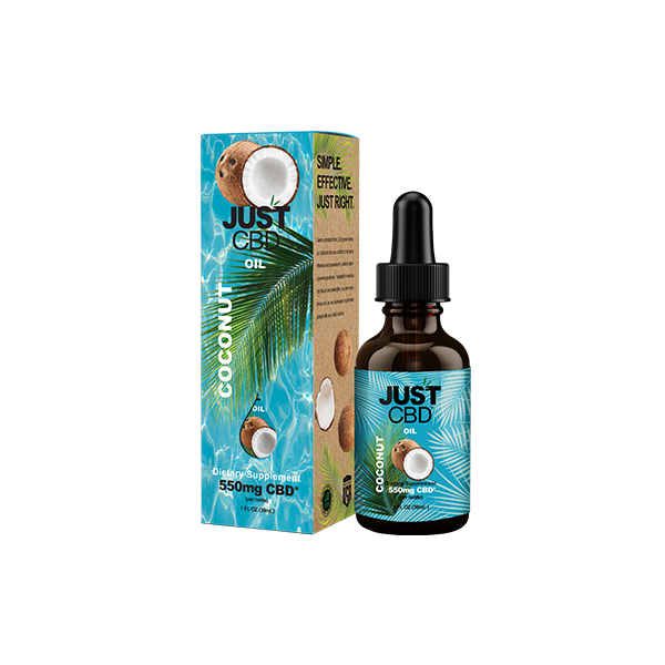 Tintura de óleo de coco Just CBD 550mg - 30ml