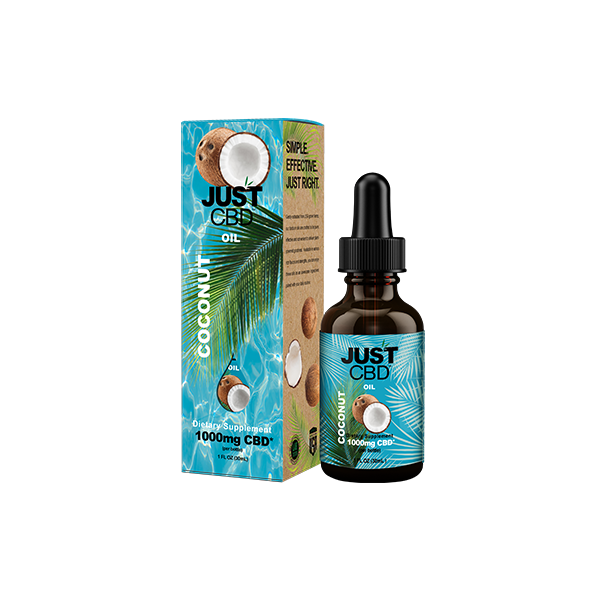 Tintura de óleo de coco Just CBD 1000mg - 30ml