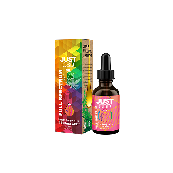 Tintura de espectro total Just CBD 1500mg - 30ml