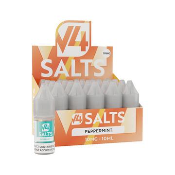 Sales de nicotina V4 de 10 mg y 10 ml (50 VG/50 PG), paquete de 20