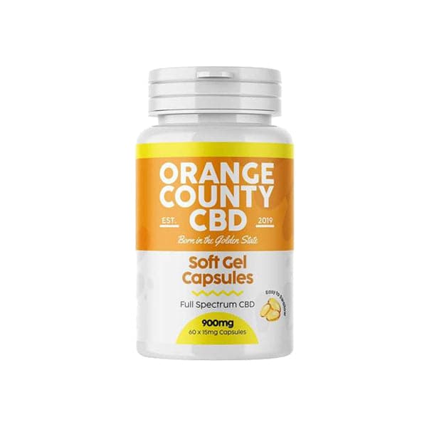 Cápsulas de CBD de espectro completo de 900 mg del condado de Orange (60 cápsulas)
