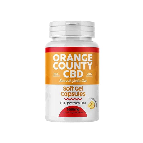 Orange County 3600mg Full Spectrum CBD Cápsulas - 60 Cápsulas