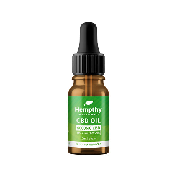 Aceite de CBD de espectro completo natural de Hempthy 4000 mg - 10 ml