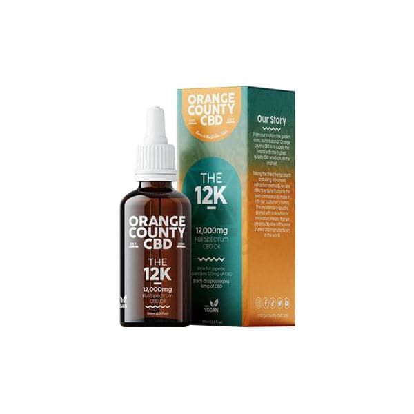 Aceite de CBD de espectro completo de 12 000 mg de Orange County CBD - 100 ml