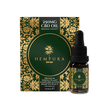 Hempura 250mg CBD Broad Spectrum Oil com terpenos - 10ml