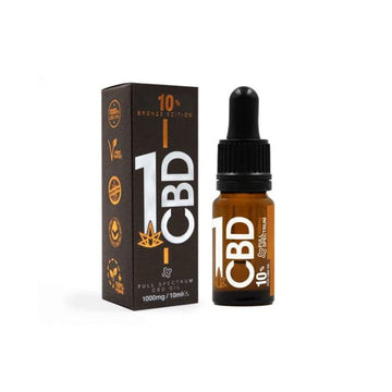 1CBD 10 % puro aceite de CBD de cáñamo 500 mg Edición bronce 5 ml