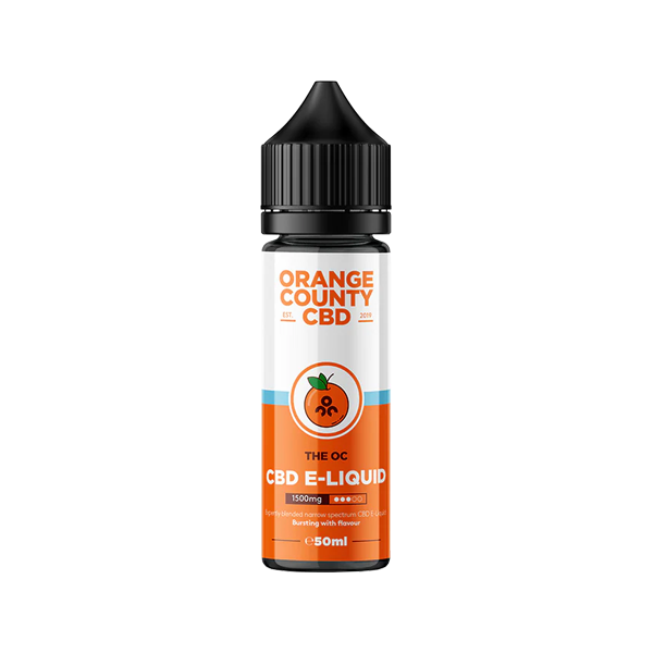 E-líquido CBD de amplio espectro Orange County CBD 1500 mg 50 ml (50 VG/50 PG)