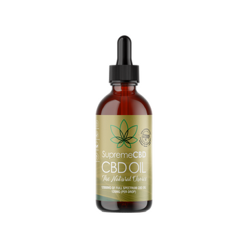 Óleo de tintura de CBD de espectro total Supreme CBD 12000mg - 100ml