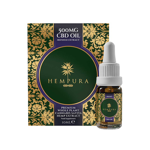 Aceite de CBD de amplio espectro refinado con terpenos Hempura 500 mg - 10 ml