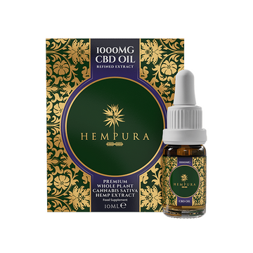 Hempura 1000mg CBD Broad Spectrum Oil Refinado com terpenos - 10ml