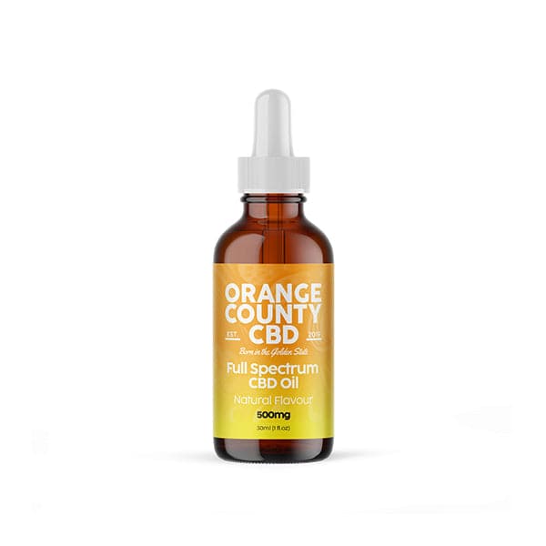 Aceite MCT de CBD de Orange County 500 mg 30 ml: aceite de coco orgánico