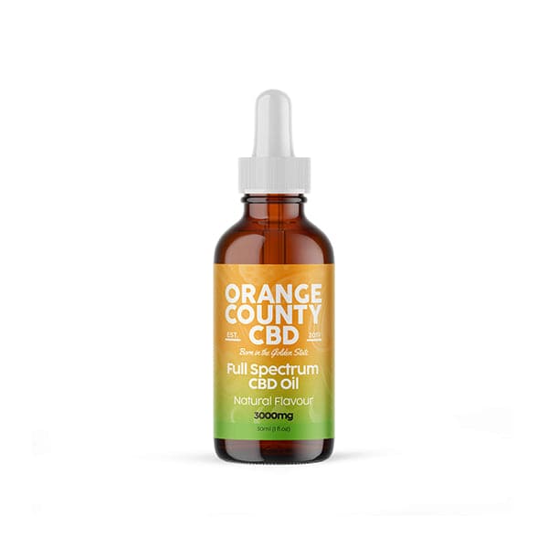 Aceite MCT de CBD de 3000 mg y 30 ml del condado de Orange: aceite de coco orgánico