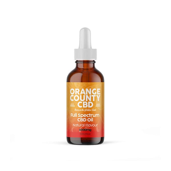 Aceite MCT de CBD de 6000 mg y 30 ml del condado de Orange: aceite de coco orgánico