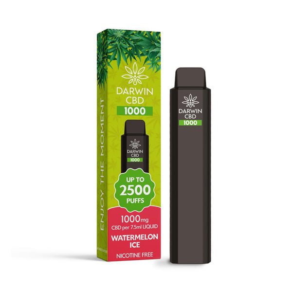 Darwin CBD 1000 Dispositivo descartável para vaporizar 2500 Puffs