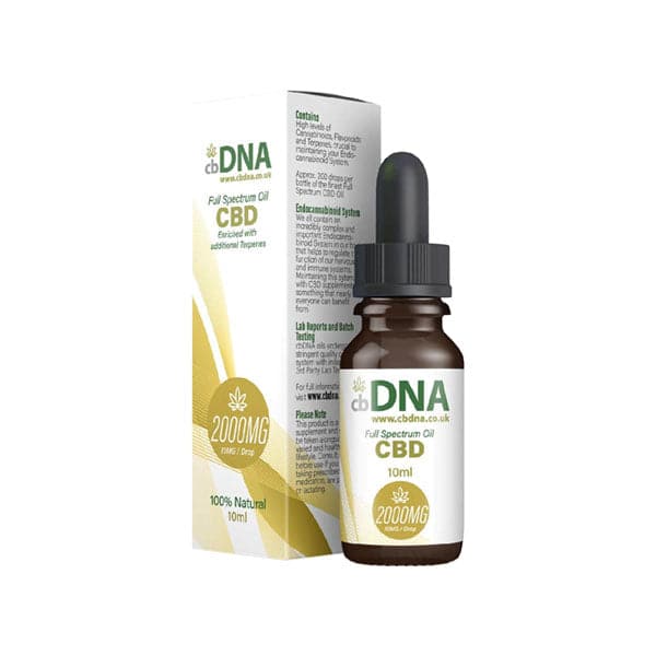 Aceite de CBD de espectro completo cbDNA 2000 mg - 10 ml