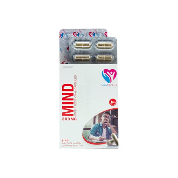 Cápsulas orales de CBD de British Cannabis 300 mg de CBD 30 cápsulas - Mind