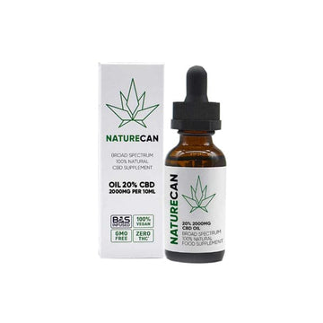 Naturecan 20% 2000mg CBD Óleo MCT de amplo espectro 10ml