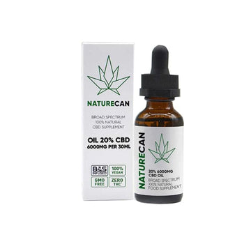 Naturecan 20% 6000mg CBD Óleo MCT de amplo espectro 30ml