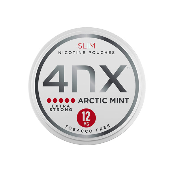 4NX 12mg Arctic Mint Slim Nicotina Bolsas 20 Bolsas